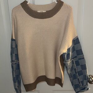 J.O.A. Knit Sweater in Beige